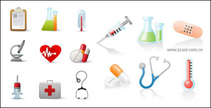 Container, Thermometer, Mikroskope Vektor Material