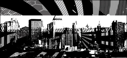 Vector bunten Metropole Material