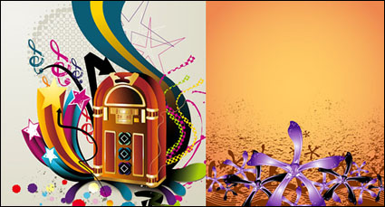 Material Retro-Stil Vektor-Illustration