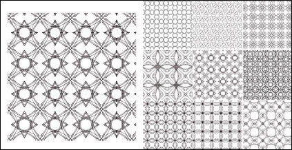 Continental Vektor Hintergrundmuster Ziegel Material