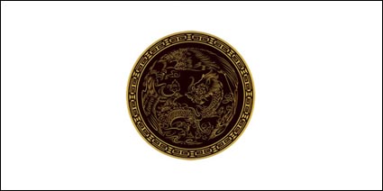 Dragon Vector klassische runde Material