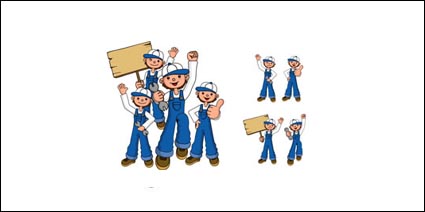 Reparatur Personal Zahlen Vektor Material