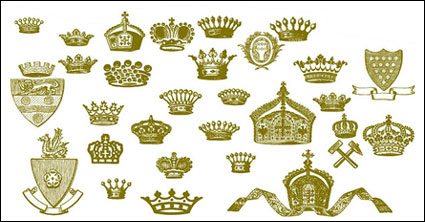 Crown, Löwe, Hammer, Royal Vektor-Material