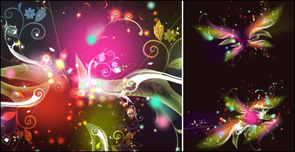 Butterfly pattern vector Blendung