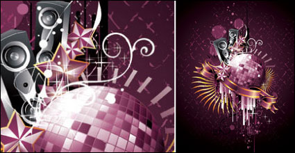 Disco, boule de cristal, la danse Vector