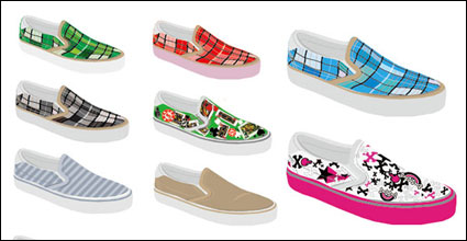 Canvas-Schuhe, Schuhe Vektor