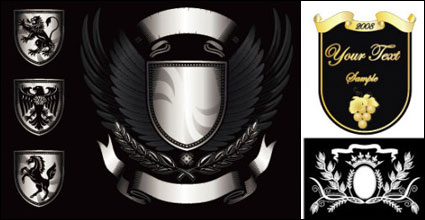 Wings, Schilde, Trauben, Weizen, Löwen, Pferde, Adler