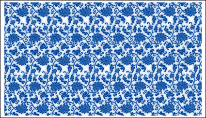 Blaue und weiße Porzellan, blauen und weißen Porzellan pattern vector