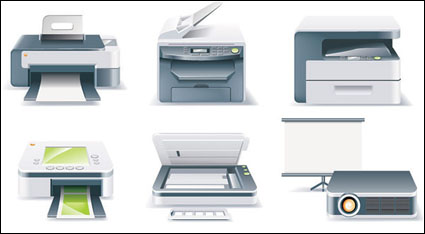 Office Equipment-Symbol Vektor-Material