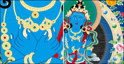 Religion Dunhuang Wandmalereien Vektor