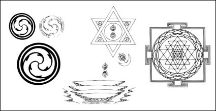 Buddhistische Symbole, Objekte Diagramm