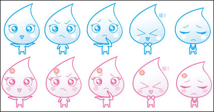 Expression Vector cartoon Wassertropfen