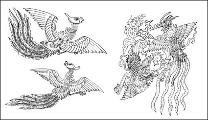 Phoenix pattern vector Fall -2