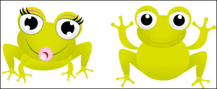 Der grne Frosch mit großen Augen Vector