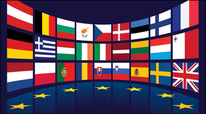 EU-Flagge Vektor-Material