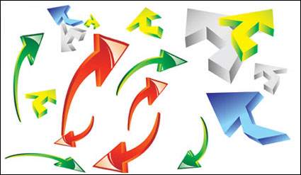 Dynamic Pfeilsymbol Vektor Material