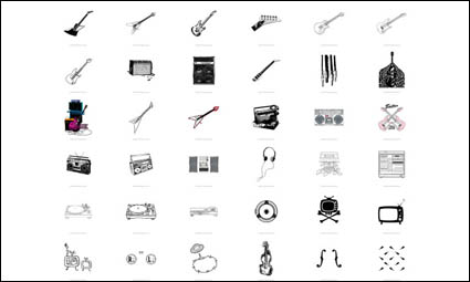 Gitarre, Lautsprecher, Radio, DJ