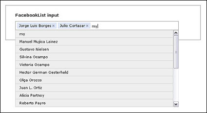 JQuery-basierte Multiple-Choice-Textfeld (JS + CSS)