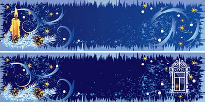 Beautiful Weihnachtsschmuck Banner Vector Material