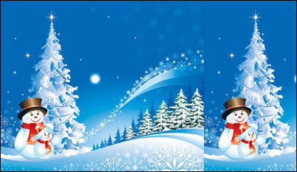 Weihnachten Schneemann Schnee Vector Material
