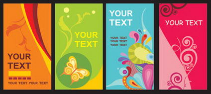 Der Trend der card template Vektor