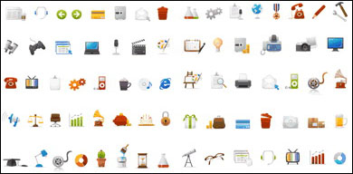 Einfache und praktische web icons vector