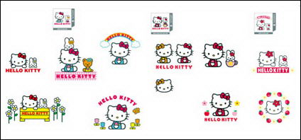 Hallo Kitty offiziellen Vektor 1-4