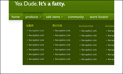 Basierend auf den Dropdown-Men-Navigation jquery Dienstprogramm Codezeilen