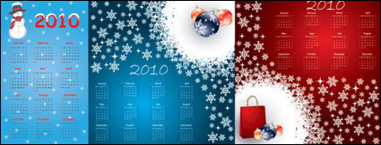 2010 Kalender Vorlage Vektor