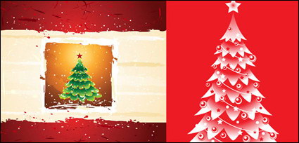 Weihnachtsbäume, die Sterne Vektor