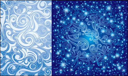 Pretty Blue Pattern Vektor