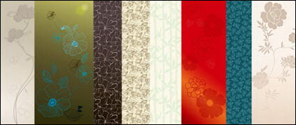 Featured Blumen Vektor Hintergrundmaterial -2