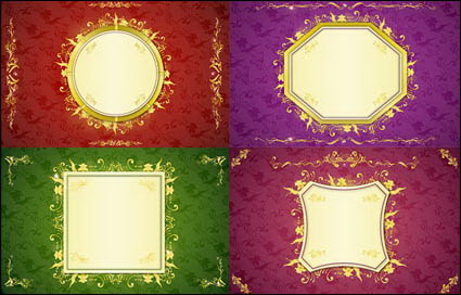 Rund, quadratisch Muster, Spitzen Vector