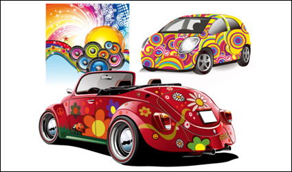 Disco Party und Kfz-Vektor