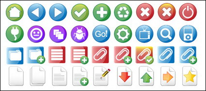 Kameo gebräuchlichen Web-Design-Ikonen