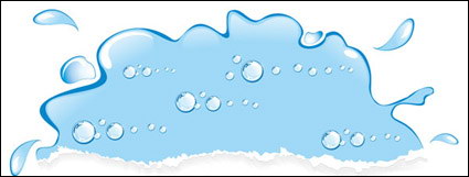 Wasser Tropfen geformt Vektor