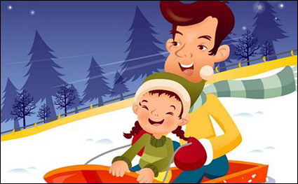 iClickart Cartoon Familie Illustrator Vektor-Material -15