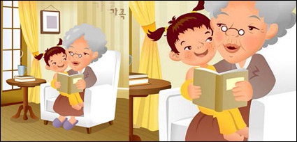 iClickart Cartoon Familie Illustrator Vektor-Material-11