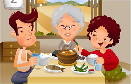 iClickart Cartoon Familie Illustrator Vektor-Material-5