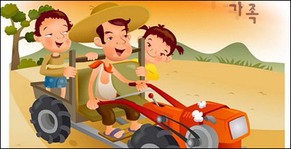 iClickart Cartoon Familie Illustrator Vektor-Material -4