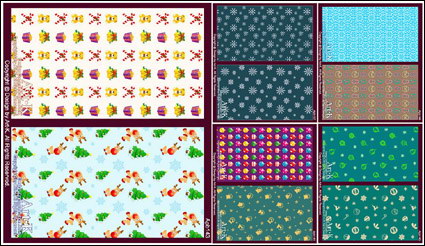 Snow, Eier, Schmuck, Elche, Bären, Glocken Vector