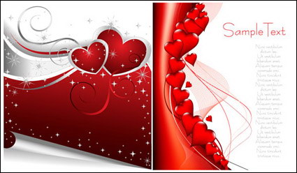 Valentinstag in Herzform Vektor