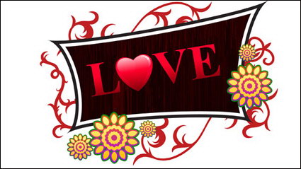 Blumen, Holz, Holzmaserung, Valentinstag Vector
