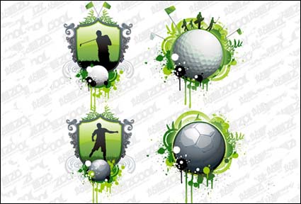 Golf und Fussball-Vektor