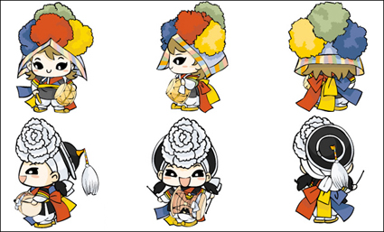 Sdkorea Cartoon Doll Vektor