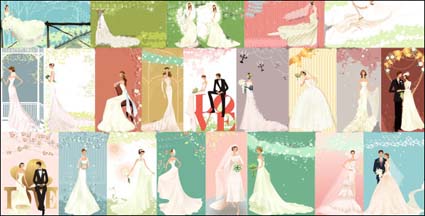 40 Zhang Meili Hochzeit Braut Vektor Material