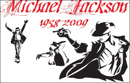 Michael Jackson klassische Action-Vektor Material