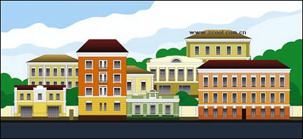 Vector cartoon Stadt Landschaft