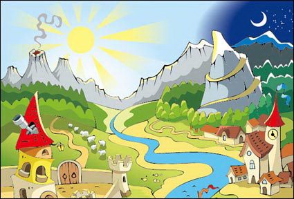 Die Sonne, Mond, Vulkane, Burgen, Segeln