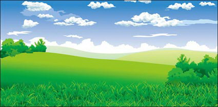 Vector Rande der Landschaft
